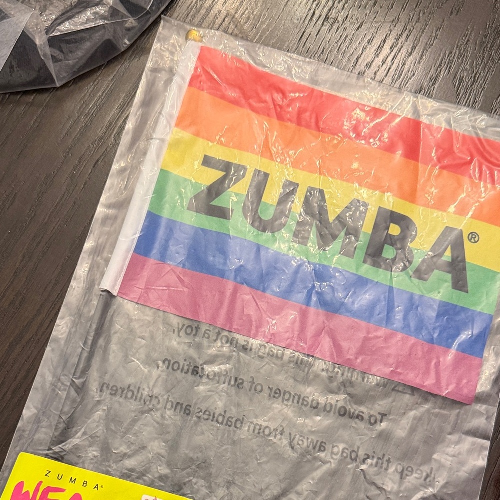 Zumba Fitness Colorful Celebration Flag